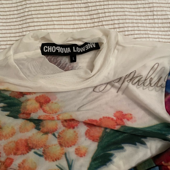 Chopova Lowena mesh mock neck t-shirt - Picture 2 of 2